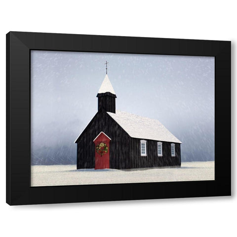 Winter Heaven 1 Black Modern Wood Framed Art Print with Double Matting by Prime, Marcus