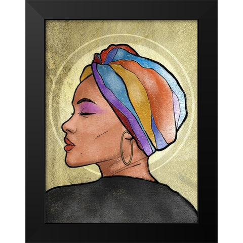 Shinning Princess 1 Black Modern Wood Framed Art Print by Prime, Marcus