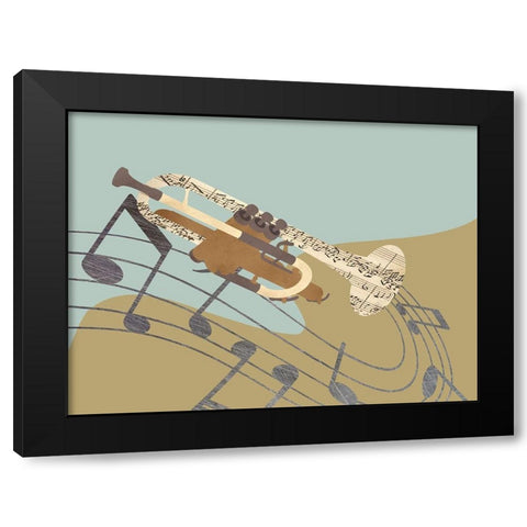 Feel The Music 2 Black Modern Wood Framed Art Print by Prime, Marcus