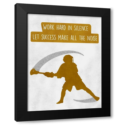 Success Noise Black Modern Wood Framed Art Print with Double Matting by Prime, Marcus