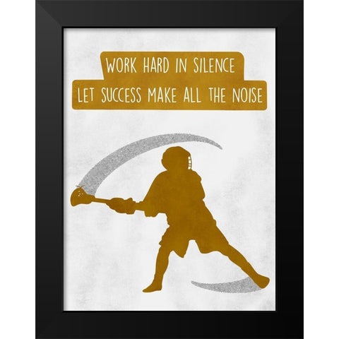 Success Noise Black Modern Wood Framed Art Print by Prime, Marcus