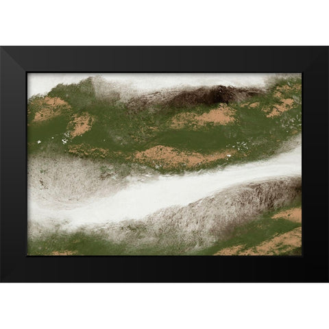 Rustic Waves 1 Black Modern Wood Framed Art Print by Prime, Marcus