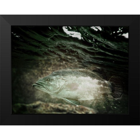 Strolling Fellow Black Modern Wood Framed Art Print by Prime, Marcus