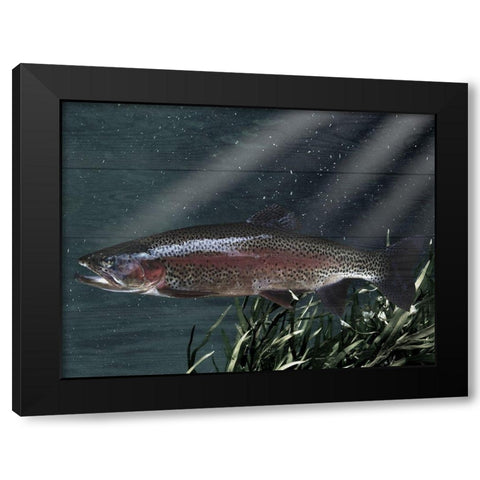 Gazing Friend Black Modern Wood Framed Art Print with Double Matting by Prime, Marcus
