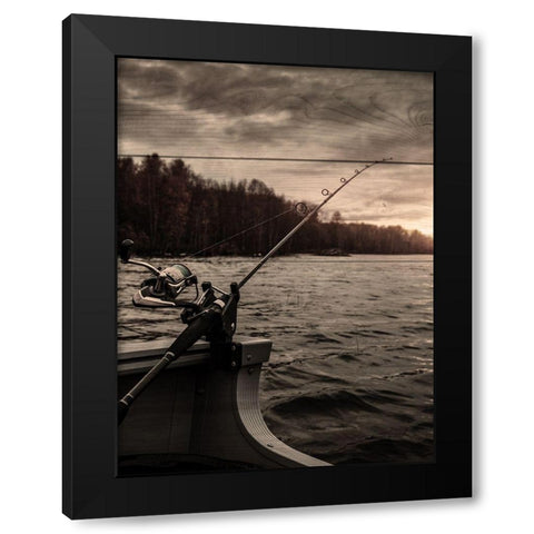 Waiting Game Black Modern Wood Framed Art Print by Prime, Marcus