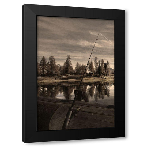 Peaceful Outing Black Modern Wood Framed Art Print with Double Matting by Prime, Marcus