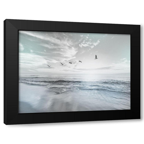 Sea Graced 1 Black Modern Wood Framed Art Print with Double Matting by Prime, Marcus