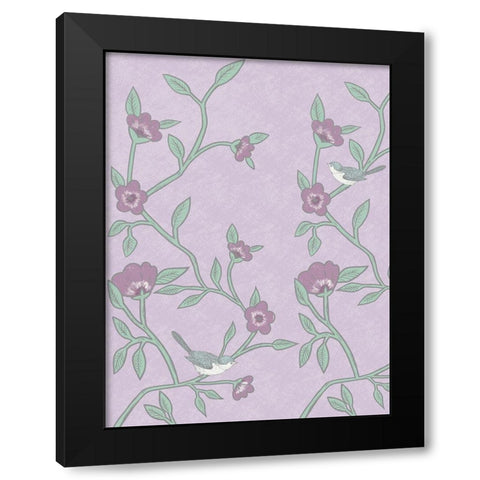 Lilac Nature 1 Black Modern Wood Framed Art Print with Double Matting by Prime, Marcus