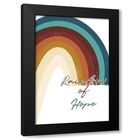 Rainbow Of Hope Black Modern Wood Framed Art Print by Prime, Marcus