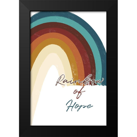 Rainbow Of Hope Black Modern Wood Framed Art Print by Prime, Marcus