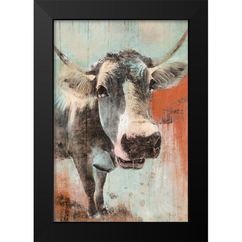 Barnyard Stare Black Modern Wood Framed Art Print by Prime, Marcus