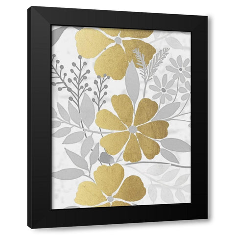 Golden Nature 1 Black Modern Wood Framed Art Print with Double Matting by Prime, Marcus