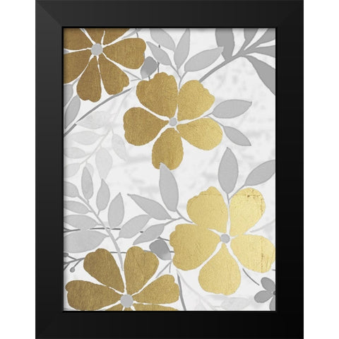 Golden Nature 3 Black Modern Wood Framed Art Print by Prime, Marcus