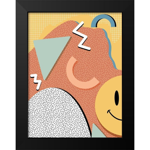 Happy Chaos V2 Black Modern Wood Framed Art Print by Prime, Marcus