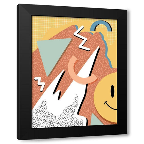 Happy Chaos Black Modern Wood Framed Art Print by Prime, Marcus