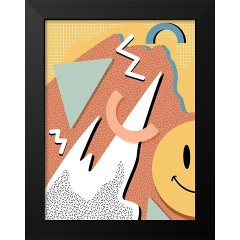 Happy Chaos Black Modern Wood Framed Art Print by Prime, Marcus