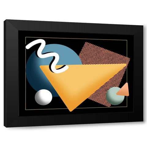 Retro System Black Modern Wood Framed Art Print with Double Matting by Prime, Marcus