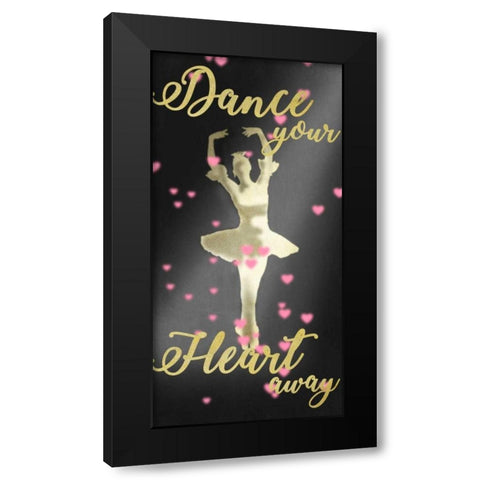 Dance Away Black Modern Wood Framed Art Print with Double Matting by Prime, Marcus
