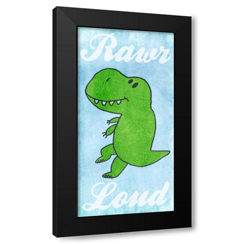 Cool And Loud Black Modern Wood Framed Art Print by Prime, Marcus