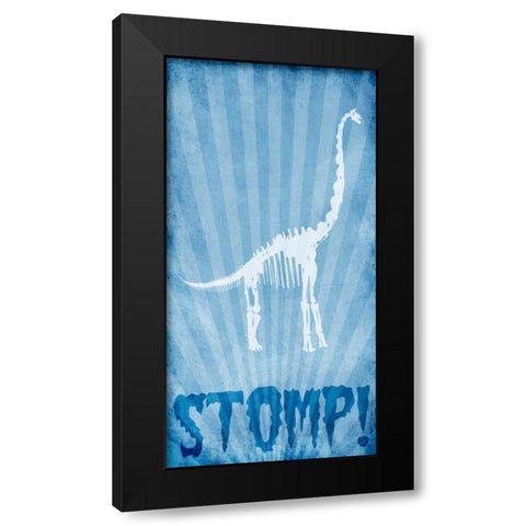 Dino Bones 3 Black Modern Wood Framed Art Print by Prime, Marcus
