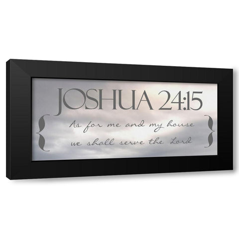 Heavenly Joshua Black Modern Wood Framed Art Print with Double Matting by Prime, Marcus