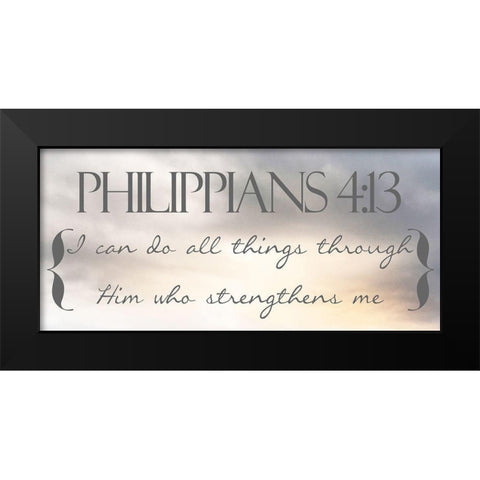 Heavenly Philippians 2 Black Modern Wood Framed Art Print by Prime, Marcus
