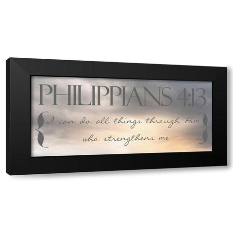 Heavenly Philippians Black Modern Wood Framed Art Print with Double Matting by Prime, Marcus