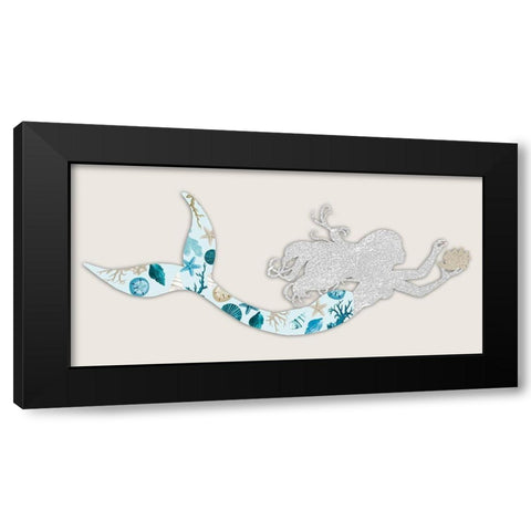 Celestial Mermaid 2 Black Modern Wood Framed Art Print by Prime, Marcus