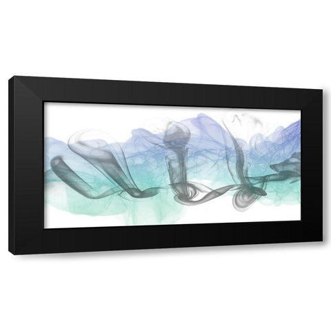 Particle Stream Black Modern Wood Framed Art Print by Prime, Marcus
