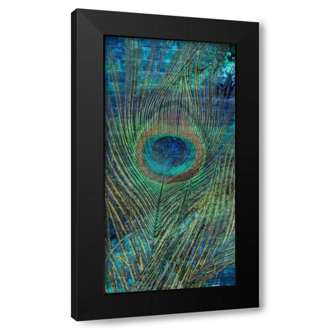 Metropolitan Peacock 1 Black Modern Wood Framed Art Print with Double Matting by Prime, Marcus