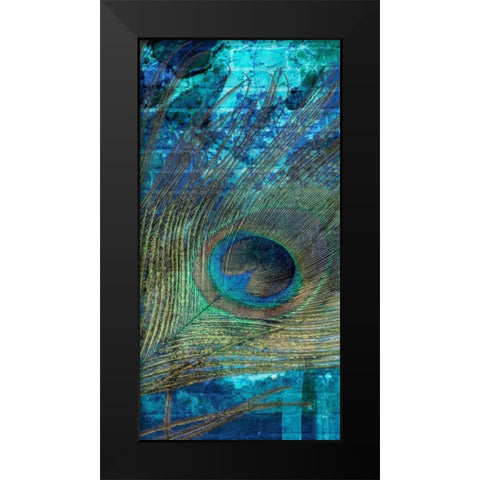 Metropolitan Peacock 2 Black Modern Wood Framed Art Print by Prime, Marcus