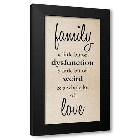 Family Love 1 Black Modern Wood Framed Art Print by Prime, Marcus