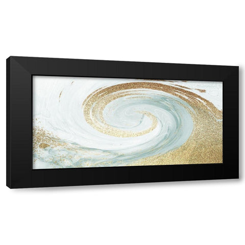 Sandy Wave 1 Black Modern Wood Framed Art Print with Double Matting by Prime, Marcus