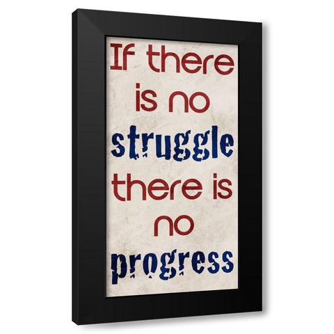 Progress Black Modern Wood Framed Art Print by Prime, Marcus