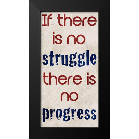 Progress Black Modern Wood Framed Art Print by Prime, Marcus