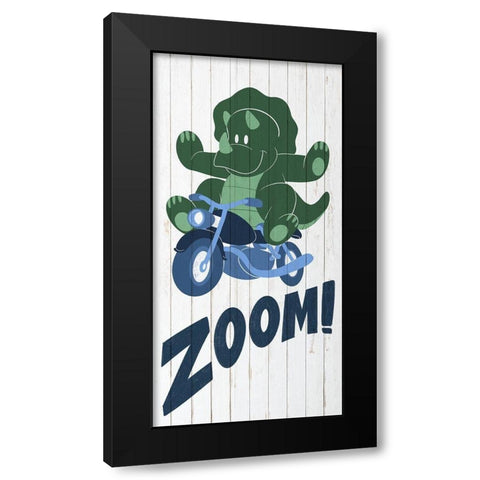 Dino Zoom 1 Black Modern Wood Framed Art Print with Double Matting by Prime, Marcus