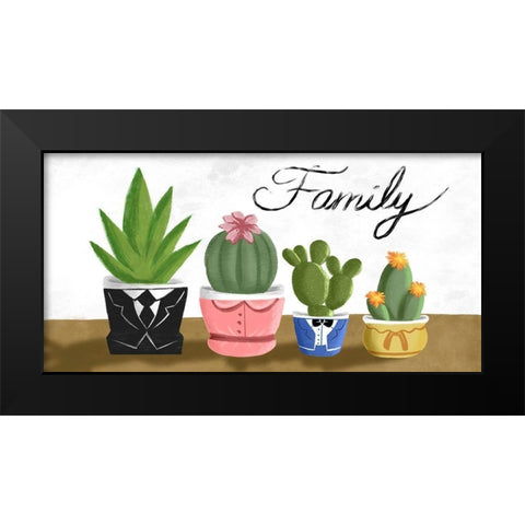 Succulent Family 1 Black Modern Wood Framed Art Print by Prime, Marcus