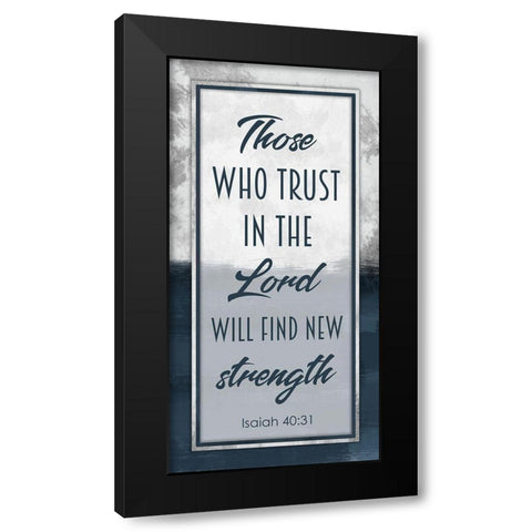 Trust and Strength Black Modern Wood Framed Art Print with Double Matting by Prime, Marcus