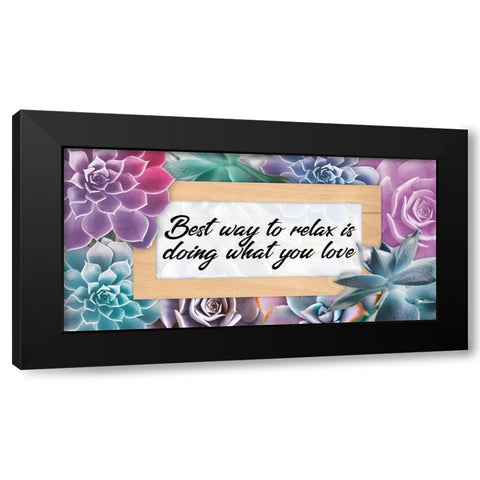 Best Love 1 Black Modern Wood Framed Art Print by Prime, Marcus