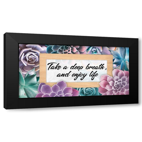 Deep Breaths 1 Black Modern Wood Framed Art Print with Double Matting by Prime, Marcus