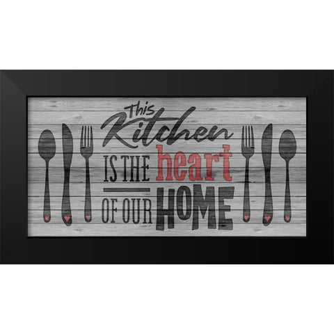 Hearts Home 1 Black Modern Wood Framed Art Print by Prime, Marcus