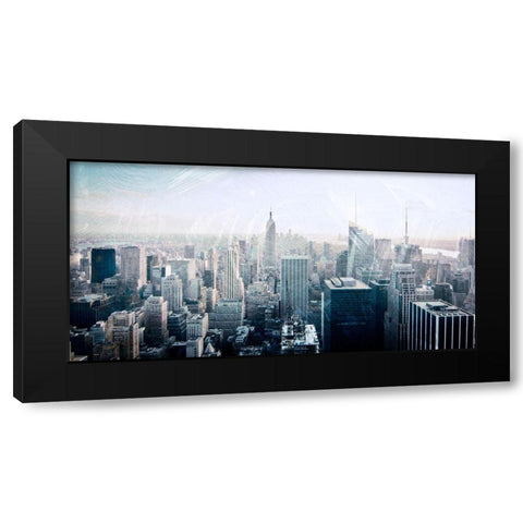 Skyline Exit 2 Black Modern Wood Framed Art Print with Double Matting by Prime, Marcus