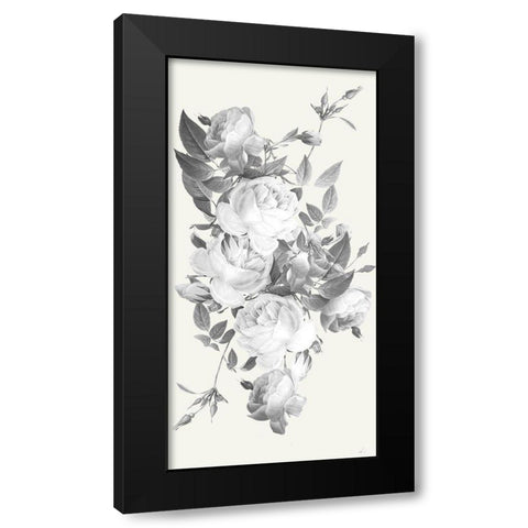 Incognito Florals Black Modern Wood Framed Art Print with Double Matting by Prime, Marcus