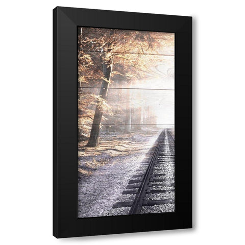 Railroad To Heaven Black Modern Wood Framed Art Print by Prime, Marcus