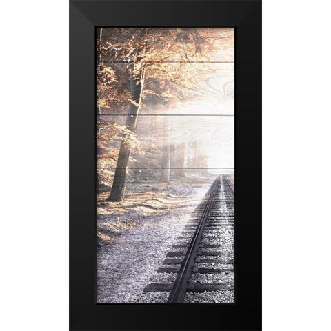Railroad To Heaven Black Modern Wood Framed Art Print by Prime, Marcus