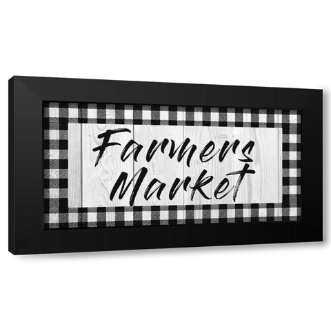Farmers Market Black Modern Wood Framed Art Print with Double Matting by Prime, Marcus