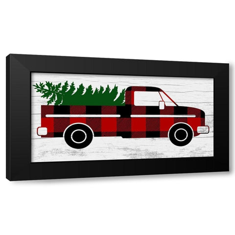 Christmas Delivery Black Modern Wood Framed Art Print with Double Matting by Prime, Marcus