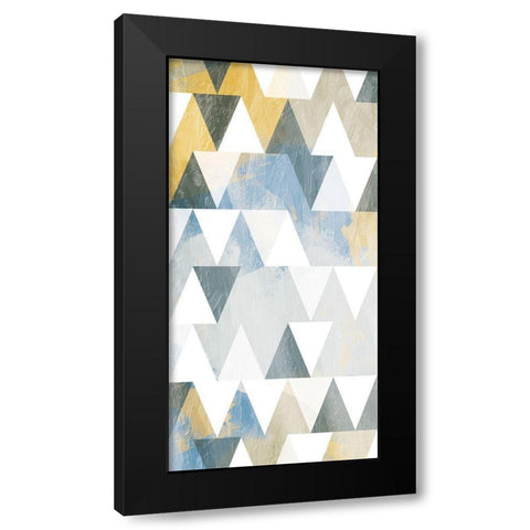Splashing Shapes Black Modern Wood Framed Art Print by Prime, Marcus