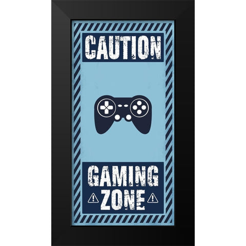 Gamer Zone Black Modern Wood Framed Art Print by Prime, Marcus