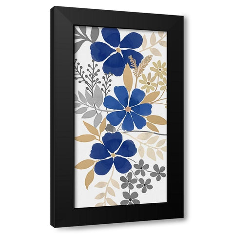 Floral Neutral Bunch 1 Black Modern Wood Framed Art Print with Double Matting by Prime, Marcus